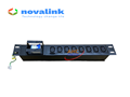 Thanh nguồn PDU 8 cổng chuẩn C13 dùng lắp tủ rack, có MCB 2P C32 chống quá tải