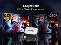 Thiết bị phản chiếu màn hình HDMI không dây Unitek V1162B01. Hỗ trợ 4K@60Hz