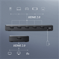 Ugreen 50710 - Bộ gộp HDMI 2.0 5 vào 1 ra, độ phân giải 2K*4K/ 60Hz