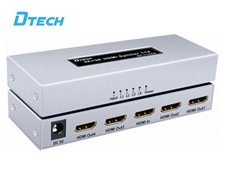 Bộ chia HDMI 1 ra 4 hỗ trợ 4K 3D DTECH DT-7144A chính hãng
