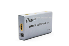 Bộ chia HDMI 4 cổng Chính hãng-DT-7007 Hỗ trợ TV 4K, 2K, 3D
