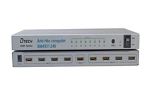 Bộ chia HDMI 8 cổng DTech DT-7148 hỗ trợ 2K 4k
