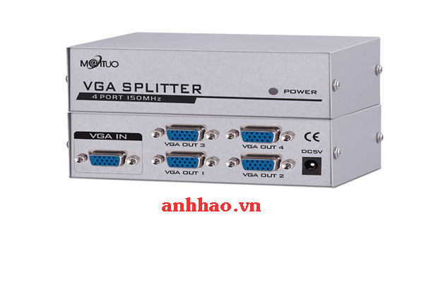 Bộ chia Màn hình VGA 4 cổng chính hãng loại 150Mhz