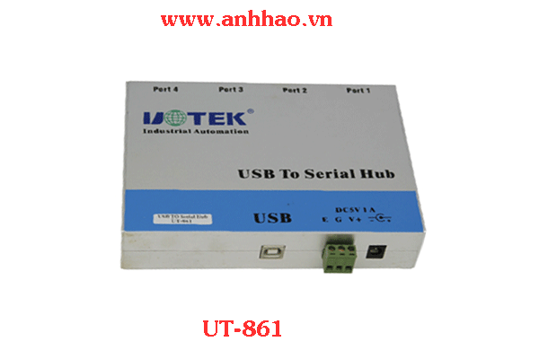 Bộ chuyển đổi USB to 4 cổng RS232 Hãng outek mã UT-861
