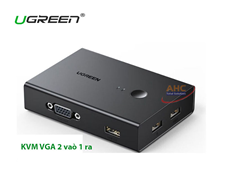 Bộ chuyển mạch KVM VGA 2 vào 1 ra Ugreen 90490 - Giải pháp tiện lợi cho việc kết nối đa thiết bị