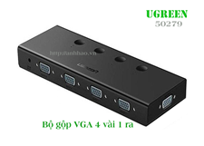 Bộ gộp VGA 4 vào 1 ra Ugreen 50279 - 4 CPU dùng dùng 1 màn hình, hỗ trợ độ phân giải Full HD 500Mhz