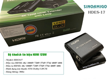 Bộ kéo dài HDMI 120M, độ phân giải 4K bằng cáp mạng lan HDSE17 Sinoamigo chính hãng