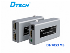 Bộ kéo dài HDMI 60M qua cáp mạng LAN Dtech DT-7053 MS - Full HD 1080p, hỗ trợ IR