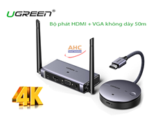 Bộ phát HDMI + VGA không dây 50M Ugreen 90909A