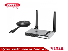 Bộ thu phát HDMI, VGA không dây 50m, hỗ trợ 4K@30Hz Unitek V182A