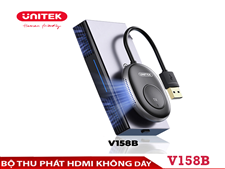 Bộ thu phát HDMI, VGA không dây 50m UNITEK V158B | Truyền hình ảnh Full HD 1080p