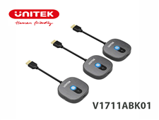 Bộ truyền HDMI không dây 2 màn hình Full HD 1080P 50m UNITEK V1711ABK01