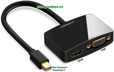 Cáp chuyển đổi Mini Displayport sang HDMI + VGA Ugreen 10439  chính hãng