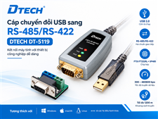 Cáp chuyển đổi USB sang RS-485/RS-422 DTECH DT-5119