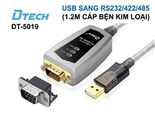 Cáp chuyển đổi USB sang RS422 RS485 chip FTDI Dtech DT-5019
