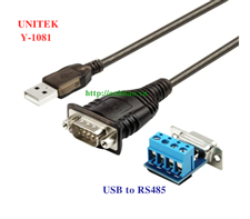 Cáp chuyển đổi USB to RS485 Unitek Y-1081 chính hãng