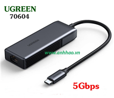 Cáp chuyển đổi USB type C 3.1 sang Lan 5Gbps Ugreen 70604 cao cấp