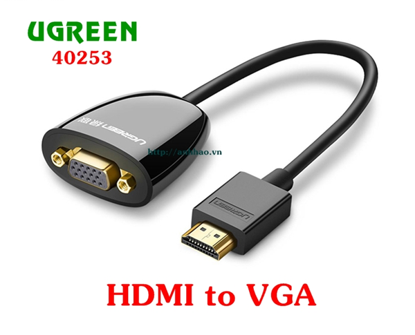 Cáp chuyển HDMI sang VGA 40253 Ugreen (đen)