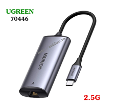 Cáp chuyển USB type C sang Lan 2.5Gbps Ugreen 70446 cao cấp
