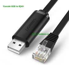 Cáp Console USB to RJ45 Ugreen 50773 dùng trong lập trình