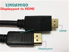 Cáp Displayport to HDMI dài 1.5M SINOAMIGO SN-82002 chính hãng
