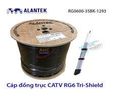 Cáp đồng trục CATV RG6 Tri-Shield Alantek 301-RG0600-3SBK-1293 | Cáp truyền hình CATV