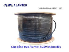 Cáp đồng trục RG59 Alantek không dầu 301-RG5900-SSBK-1223 - Cáp truyền hình và camera