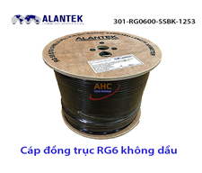 Cáp đồng trục RG6 Alantek  không dầu 301-RG0600-SSBK-1253, cuộn 305m