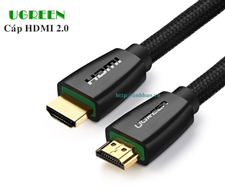 Cáp HDMI 15m Ugreen 40416, chuẩn 2.0 hỗ trợ độ phân giải Full HD 2k x 4K
