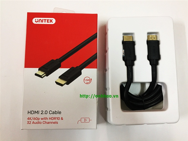Cáp HDMI 2.0 dài 3m Unitek Y-C139 chính hãng