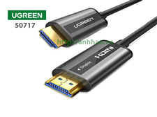 Cáp HDMI 2.0 sợi quang hợp kim kẽm dài 10M Ugreen 50717. Hỗ trợ 4K/60Hz