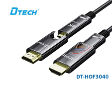 Cáp HDMI 2.1 sợi quang dài 40m Dtech DT-HOF3040 - Hỗ trợ 8K 60Hz