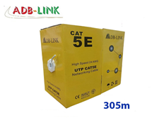 Cáp mạng Cat5 ADB Link cuộn 305m | Dây mạng cat5 giá rẻ cho văn phòng, camera