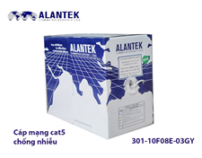 Cáp mạng cat5e chống nhiễu FTP Alantek 301-10F08E-03GY - Tiết diện lõi 24AWG