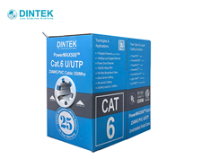 Cáp mạng Cat6 UTP Dintek 1101-04032, lõi đồng, cuộn 305m