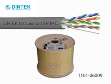 Cáp mạng Cat6A UTP Dintek 1101-06009, hỗ trợ 10Gbps, cuộn 305m