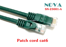 Dây nhảy, patch cord cat6 dài 0.5M NV-23001 Novalink (Green)