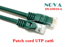 Dây nhảy, patch cord cat6 10M NV-23010-A Novalink (Green)
