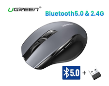 Chuột Bluetooth & Wireless Ugreen 15508 - Thiết kế công thái học, 4000 DPI