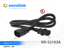 Dây nguồn C13 C14 1.5M Novalink NV-52103A lõi 3x1.5mm