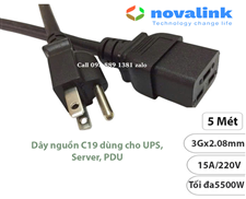 Dây nguồn C19 dài 5M - Giải Pháp Tối Ưu Cho UPS, PDU, Server