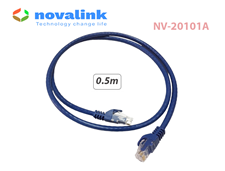 Dây nhảy mạng cat6 50cm (0.5M) Novalink NV-20101A | 100% lõi đồng, pass Fluke