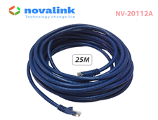 Dây nhảy mạng cat6 dài 25m Novalink NV-20112A | Patch cord cat6 25m