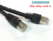 Dây nhảy mạng cat6A FTP, patch cord cat6A dài 3M SN-62105 SINOAMIGO (black)