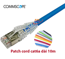 Dây nhảy mạng cat6A S/FTP 10M Commscope | Patch cord cat6A 10M Commscope chính hãng