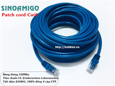 Dây nhảy, Patch cord cat6 20M Sinoamigo SN-20111 lõi đồng chính hãng (xanh)