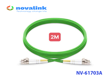 Dây nhảy quang OM5 LC-LC Multimode dài 2m tốc độ 100G Novalink NV-61703A