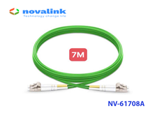 Dây nhảy quang OM5 LC-LC Multimode dài 7m, truyền tải tốc độ 100G Novalink NV-61708A