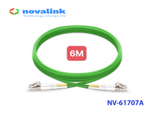 Dây nhảy quang OM5 LC-LC Novalink NV-61707A dài 6m, truyền tải tốc độ 100G ổn định