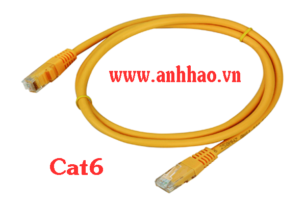 Dây patch cord UTP cat6 dài 1.5m màu vàng